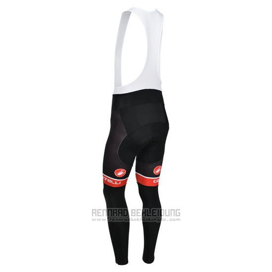 2013 Fahrradbekleidung Castelli Wei Trikot Langarm und Tragerhose