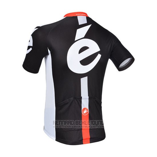 2013 Fahrradbekleidung Cervelo Wei und Shwarz Trikot Kurzarm und Tragerhose