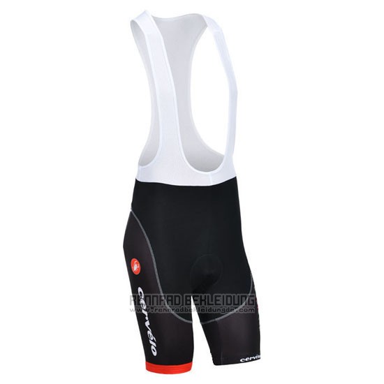 2013 Fahrradbekleidung Cervelo Wei und Shwarz Trikot Kurzarm und Tragerhose