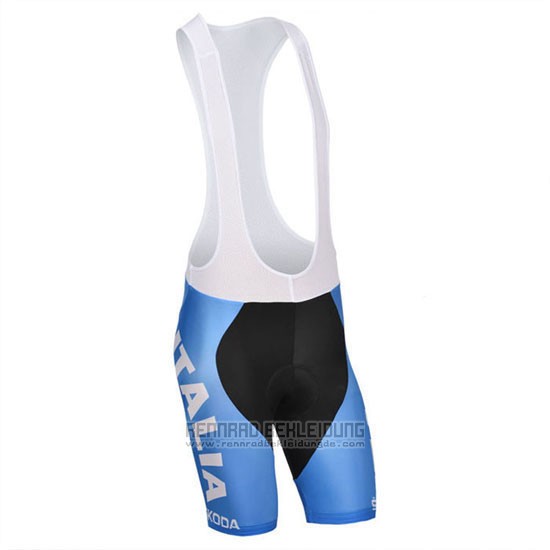 2014 Fahrradbekleidung Castelli Blau und Wei Trikot Kurzarm und Tragerhose