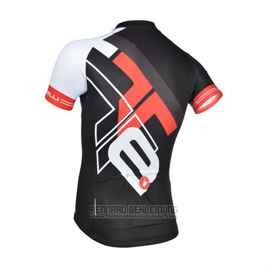 2014 Fahrradbekleidung Castelli Shwarz Trikot Kurzarm und Tragerhose