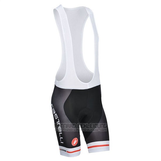 2014 Fahrradbekleidung Castelli Shwarz Trikot Kurzarm und Tragerhose