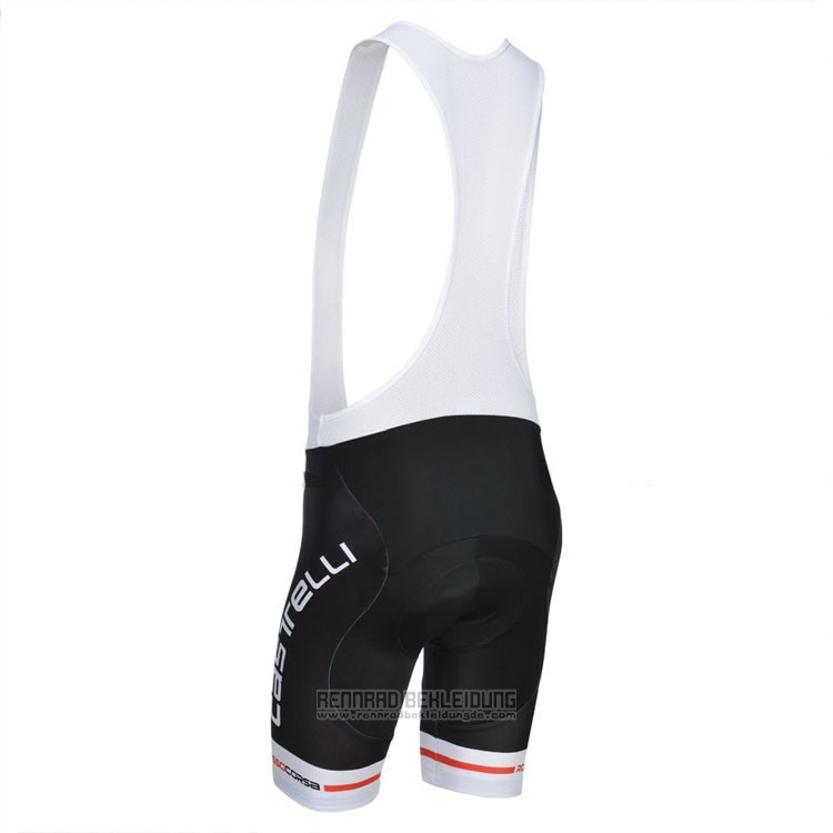 2014 Fahrradbekleidung Castelli Shwarz und Grau Trikot Kurzarm und Tragerhose