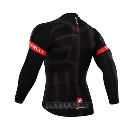 2015 Fahrradbekleidung Castelli Dunkel Shwarz Trikot Langarm und Tragerhose