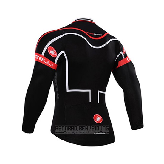 2015 Fahrradbekleidung Castelli Shwarz Trikot Langarm und Tragerhose