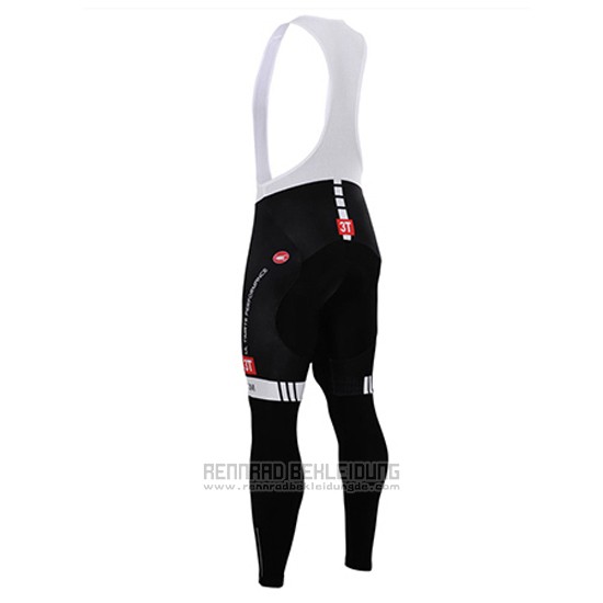 2015 Fahrradbekleidung Castelli Wei und Shwarz Trikot Langarm und Tragerhose