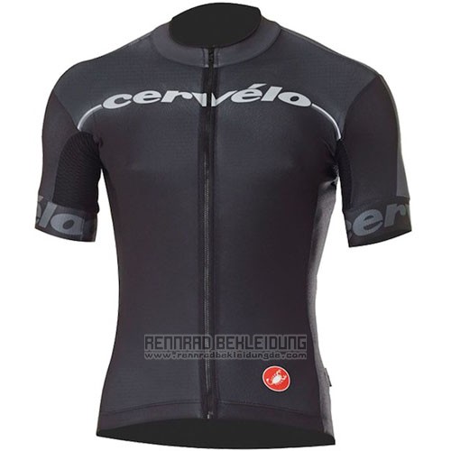 2016 Fahrradbekleidung Castelli Cervelo und Shwarz Trikot Kurzarm und Tragerhose