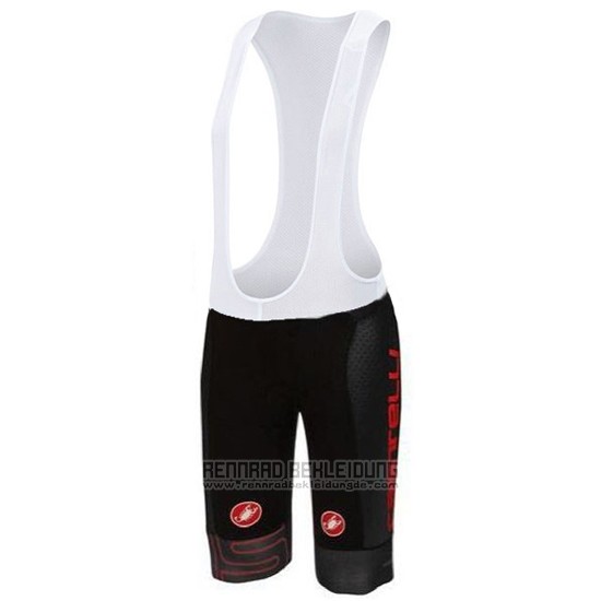 2016 Fahrradbekleidung Castelli Grau und Shwarz Trikot Kurzarm und Tragerhose