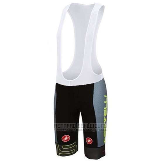 2016 Fahrradbekleidung Castelli Grun und Grau Trikot Kurzarm und Tragerhose