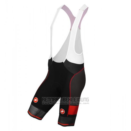 2016 Fahrradbekleidung Castelli Shwarz Trikot Kurzarm und Tragerhose