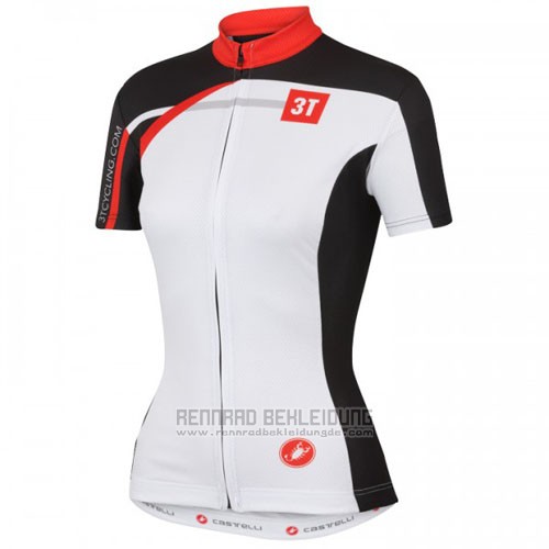 2016 Fahrradbekleidung Castelli Wei Rot Trikot Kurzarm und Tragerhose