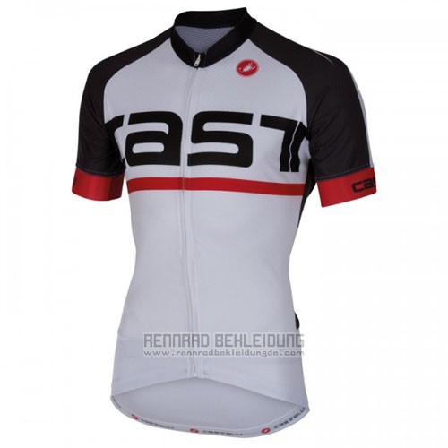 2016 Fahrradbekleidung Castelli Wei Trikot Kurzarm und Tragerhose