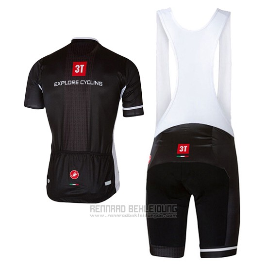 2017 Fahrradbekleidung Castelli Tief Shwarz Trikot Kurzarm und Tragerhose