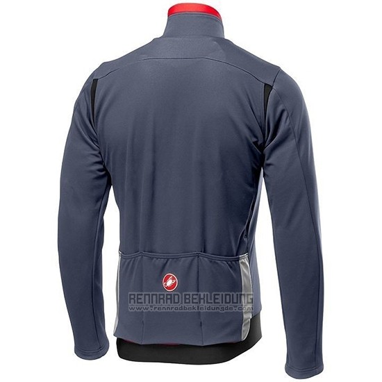 2019 Fahrradbekleidung Castelli De Grau Rot Trikot Langarm und Tragerhose