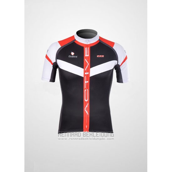 2012 Fahrradbekleidung Nalini Shwarz und Rot Trikot Kurzarm und Tragerhose