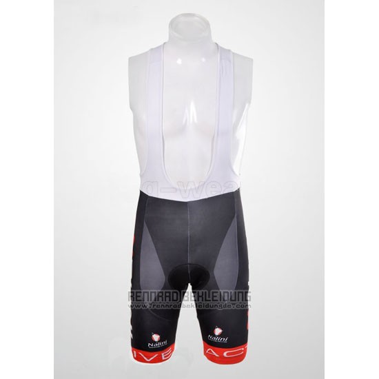 2012 Fahrradbekleidung Nalini Shwarz und Rot Trikot Kurzarm und Tragerhose