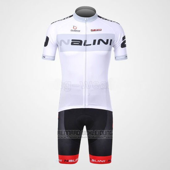 2012 Fahrradbekleidung Nalini Wei Trikot Kurzarm und Tragerhose