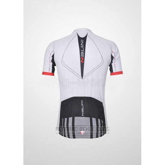 2012 Fahrradbekleidung Nalini Wei und Shwarz Trikot Kurzarm und Tragerhose