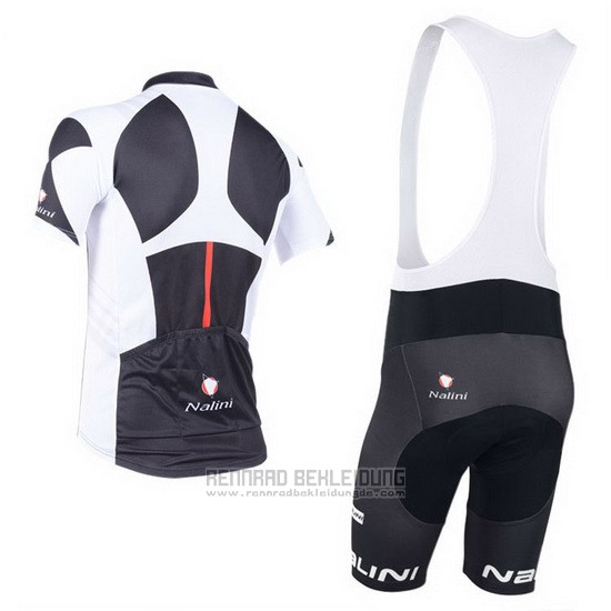 2013 Fahrradbekleidung Nalini Grau und Shwarz Trikot Kurzarm und Tragerhose