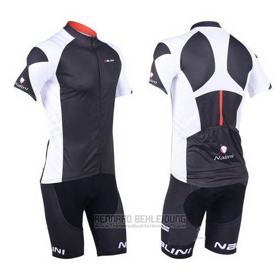 2013 Fahrradbekleidung Nalini Grau und Shwarz Trikot Kurzarm und Tragerhose