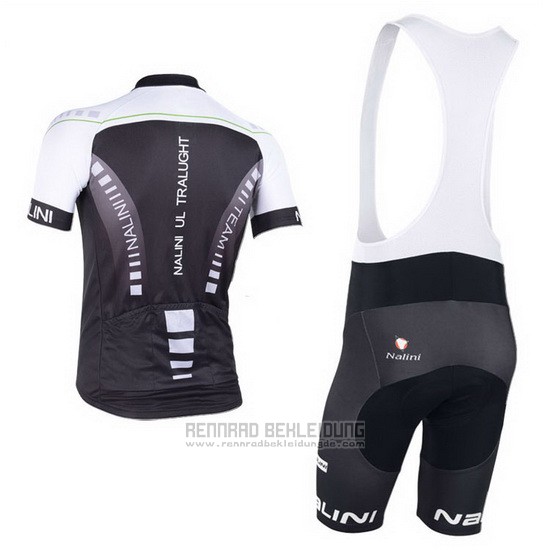 2013 Fahrradbekleidung Nalini Shwarz und Grau Trikot Kurzarm und Tragerhose