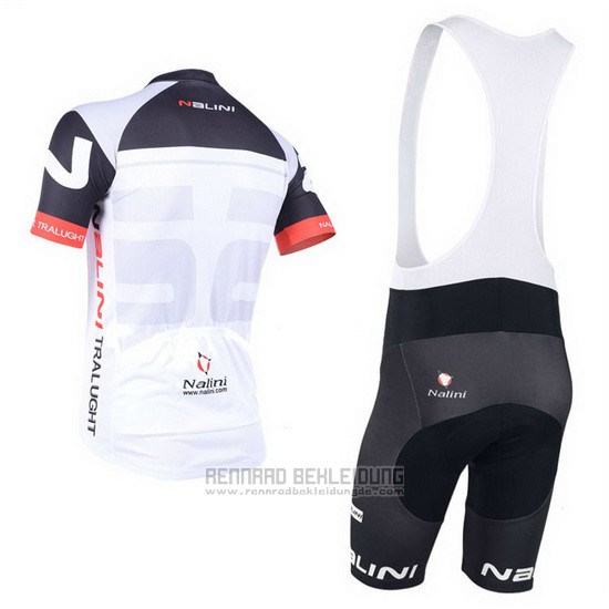 2013 Fahrradbekleidung Nalini Shwarz und Rot Trikot Kurzarm und Tragerhose