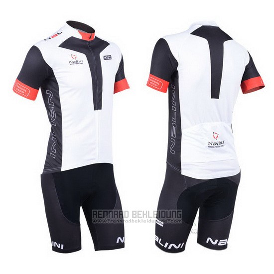 2013 Fahrradbekleidung Nalini Shwarz und Wei Trikot Kurzarm und Tragerhose