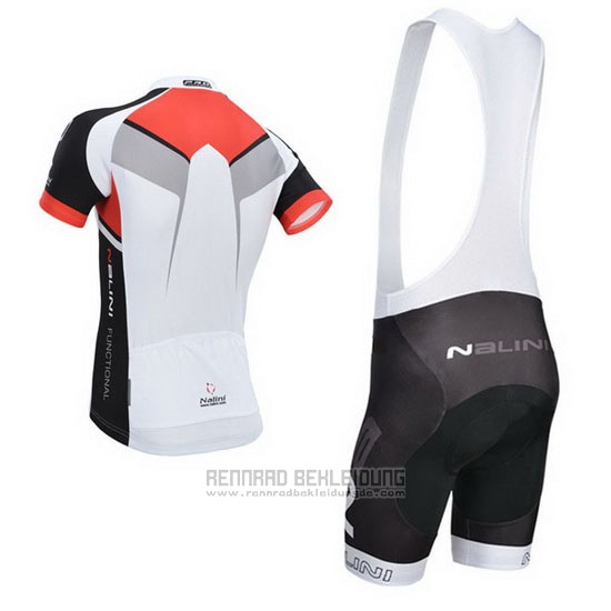 2014 Fahrradbekleidung Nalini Rot und Wei Trikot Kurzarm und Tragerhose