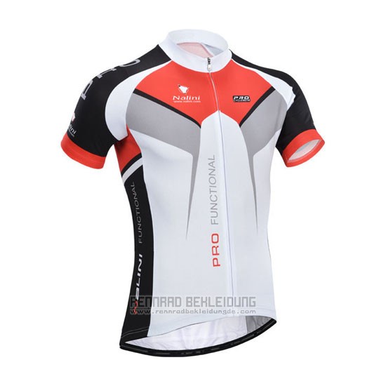 2014 Fahrradbekleidung Nalini Rot und Wei Trikot Kurzarm und Tragerhose