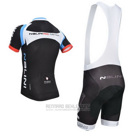 2014 Fahrradbekleidung Nalini Shwarz Trikot Kurzarm und Tragerhose