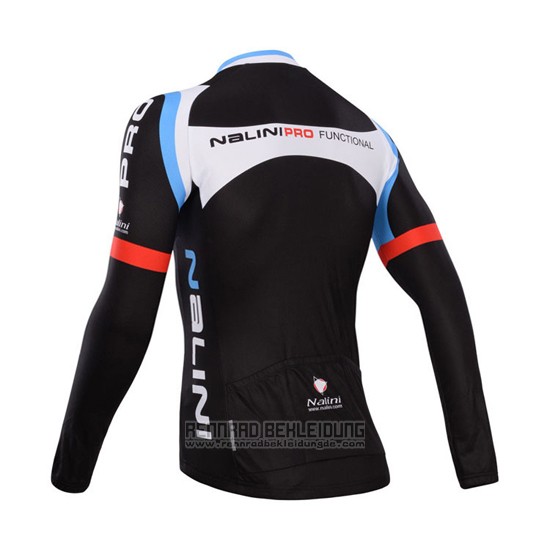 2014 Fahrradbekleidung Nalini Shwarz Trikot Langarm und Tragerhose