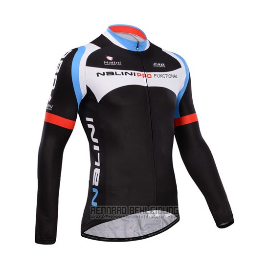 2014 Fahrradbekleidung Nalini Shwarz Trikot Langarm und Tragerhose