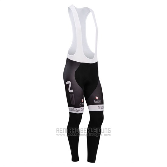 2014 Fahrradbekleidung Nalini Shwarz Trikot Langarm und Tragerhose