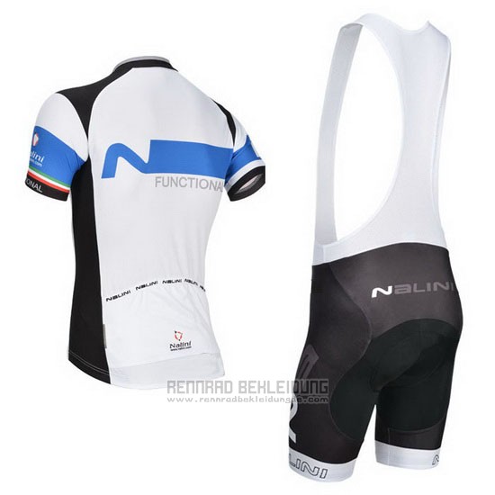 2014 Fahrradbekleidung Nalini Shwarz und Wei Trikot Kurzarm und Tragerhose