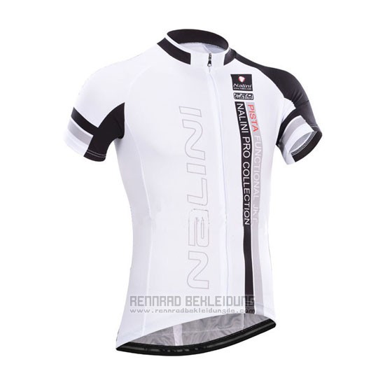 2014 Fahrradbekleidung Nalini Wei Trikot Kurzarm und Tragerhose