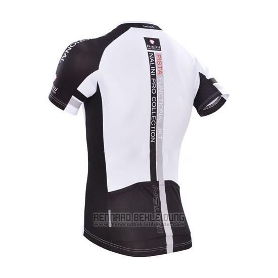 2014 Fahrradbekleidung Nalini Wei Trikot Kurzarm und Tragerhose