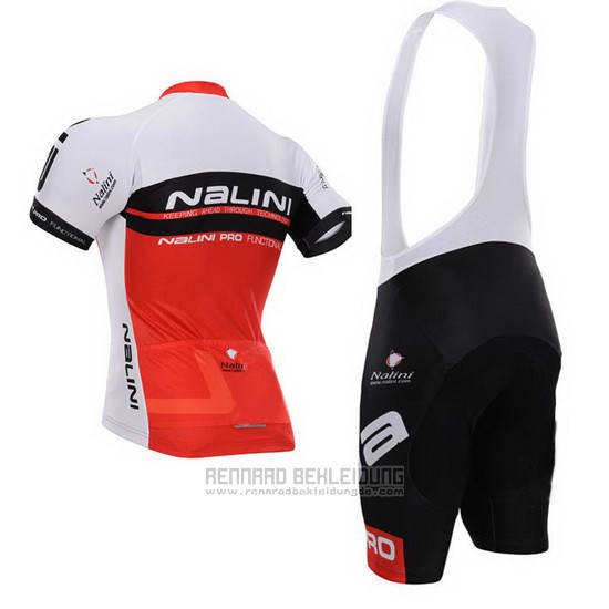 2015 Fahrradbekleidung Nalini Rot und Wei Trikot Kurzarm und Tragerhose