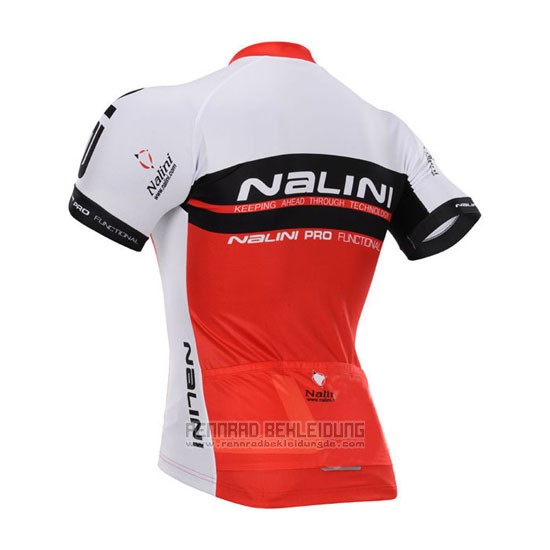 2015 Fahrradbekleidung Nalini Rot und Wei Trikot Kurzarm und Tragerhose