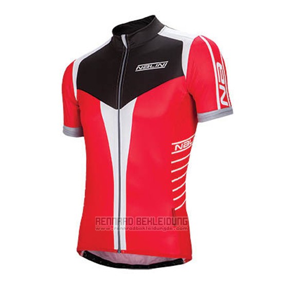 2016 Fahrradbekleidung Nalini Rot und Shwarz Trikot Kurzarm und Tragerhose