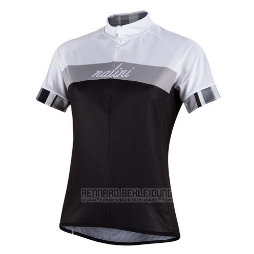 2016 Fahrradbekleidung Nalini Silber und Shwarz Trikot Kurzarm und Tragerhose