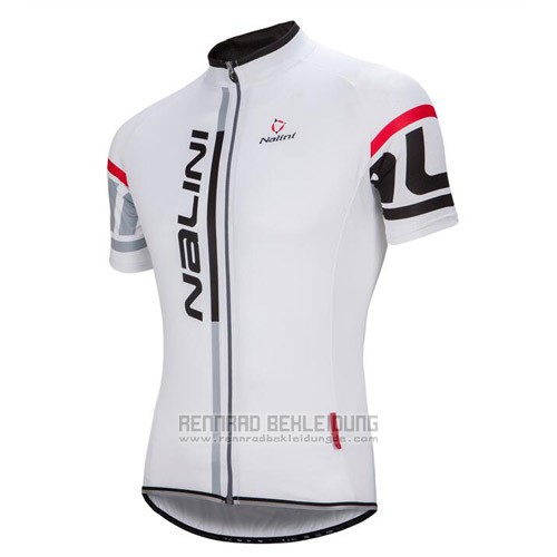 2016 Fahrradbekleidung Nalini Wei Trikot Kurzarm und Tragerhose