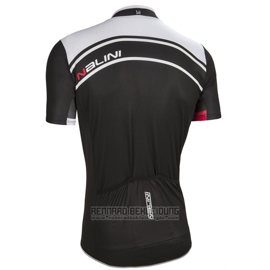 2016 Fahrradbekleidung Nalini Wei und Shwarz Trikot Kurzarm und Tragerhose