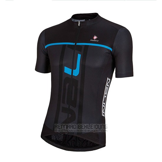 2018 Fahrradbekleidung Nalini Shwarz und Blau Trikot Kurzarm und Tragerhose