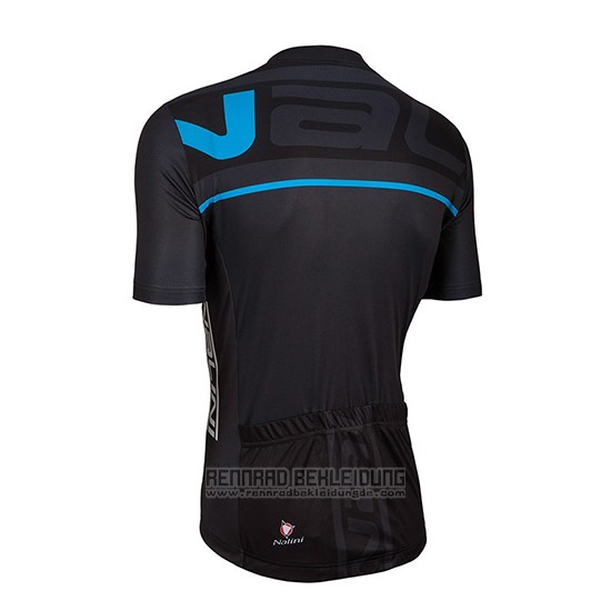 2018 Fahrradbekleidung Nalini Shwarz und Blau Trikot Kurzarm und Tragerhose