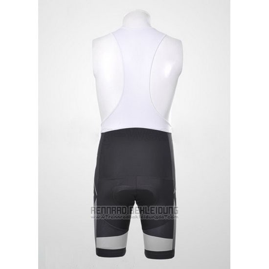 2012 Fahrradbekleidung Scott Wei und Grau Trikot Kurzarm und Tragerhose