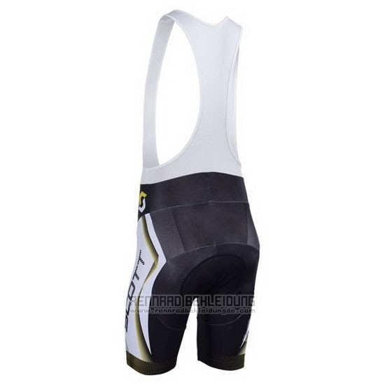 2013 Fahrradbekleidung Scott Wei und Shwarz Trikot Kurzarm und Tragerhose