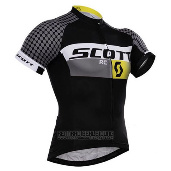 2015 Fahrradbekleidung Scott Wei und Shwarz Trikot Kurzarm und Tragerhose