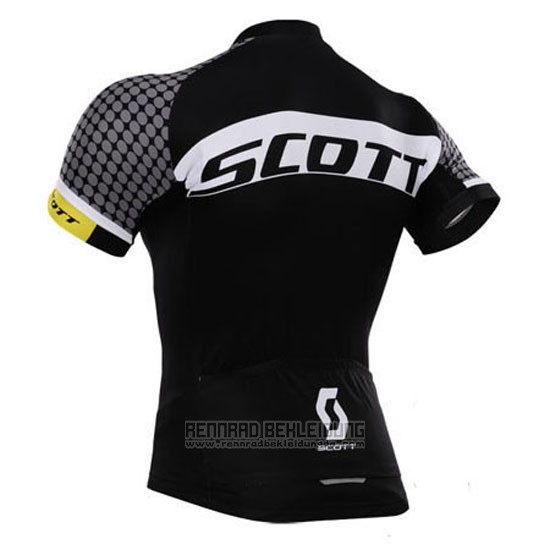 2015 Fahrradbekleidung Scott Wei und Shwarz Trikot Kurzarm und Tragerhose