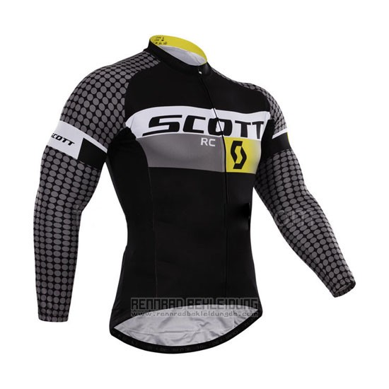 2015 Fahrradbekleidung Scott Wei und Shwarz Trikot Langarm und Tragerhose