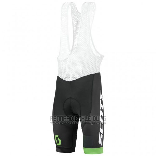 2016 Fahrradbekleidung Scott Wei und Grun Trikot Kurzarm und Tragerhose